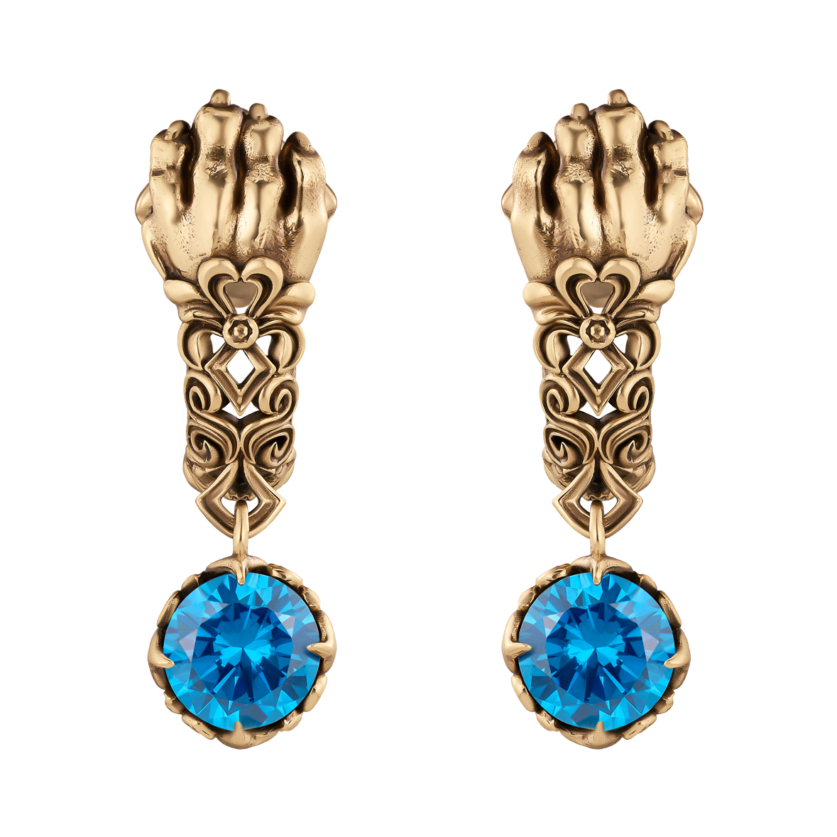 OR3226 ZAMPA  Earings PUMA LEONE DI MONTAGNA Fiore di Firenze