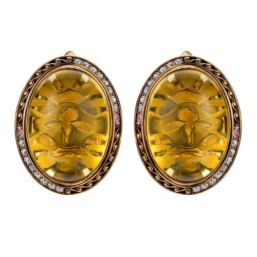 OR8200 Earings VETRO COLORATO Fiore di Firenze