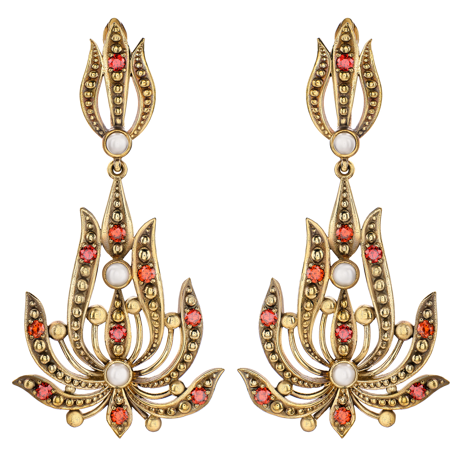 OR1750 GRANATO Earings Scintille Fiore di Firenze