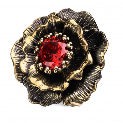 AN171021 Ring PAPAVERO Fiore di Firenze