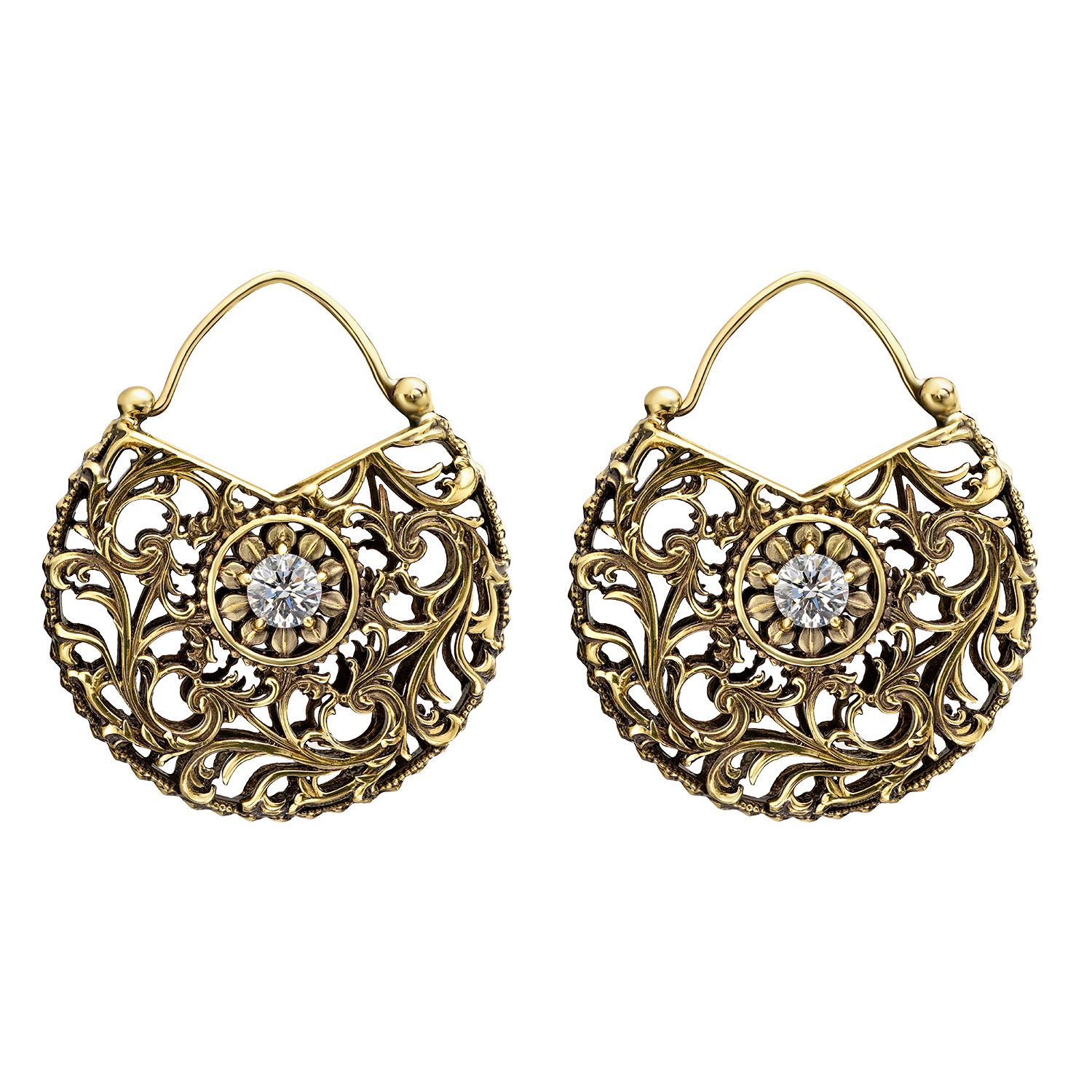 OR2006-1 Earings REGALIA DELLE REGINE GRANDE Fiore di Firenze