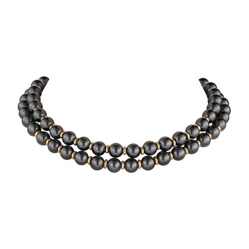 CO1863 PERLA GRAFITE Necklace EREDITA DEI MONARCHI Fiore di Firenze