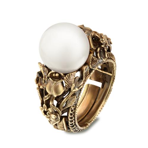 AN1803 PEARL Ring Mazzo di fiori Fiore di Firenze