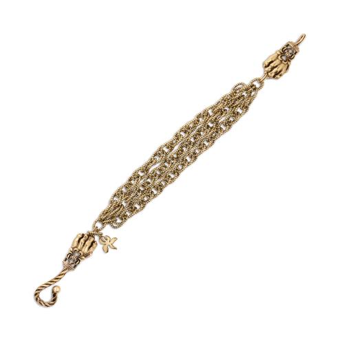 BR3206 Bracelet PUMA LEONE di MONTAGNA Fiore di Firenze