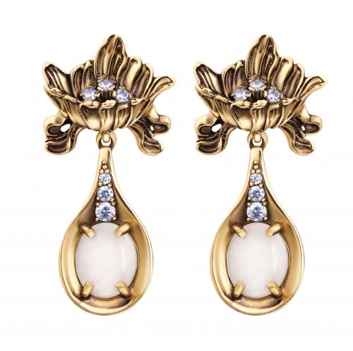 OR4458 Earings LATTE D'ORO PICCOLO Fiore di Firenze
