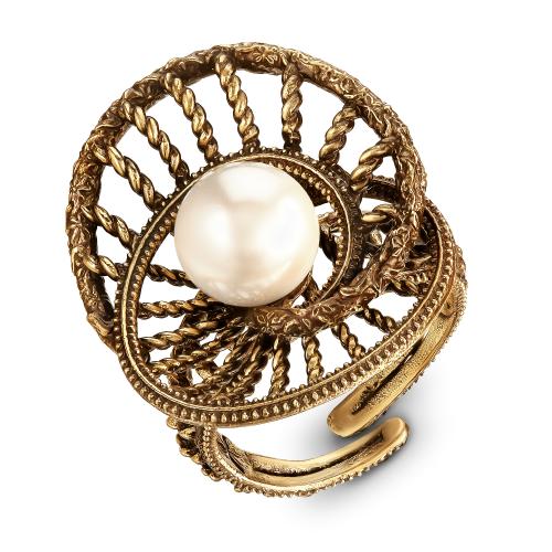 AN1729 PEARL  Ring ARCLET Fiore di Firenze