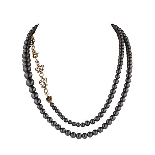 CO1533 PERLA GRAFITE Necklace PER SEMPRE CON TE Fiore di Firenze