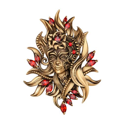 SP9302 RUB Broosh/Necklace FUOCO Fiore di Firenze