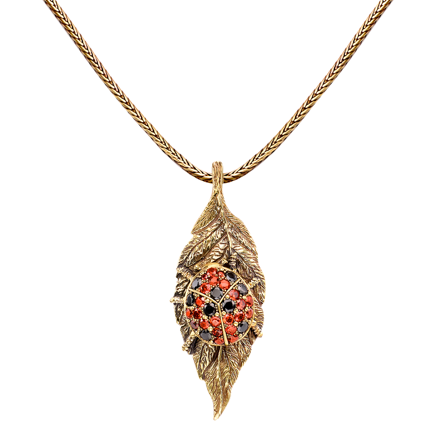 CO3030 Necklace/Broosh Сoccinella Fiore di Firenze