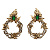 OR9305  Earings MASCHERA FLOREALE  Fiore di Firenze