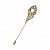 SP2907 PEARL Broosh feather with pearls Fiore di Firenze