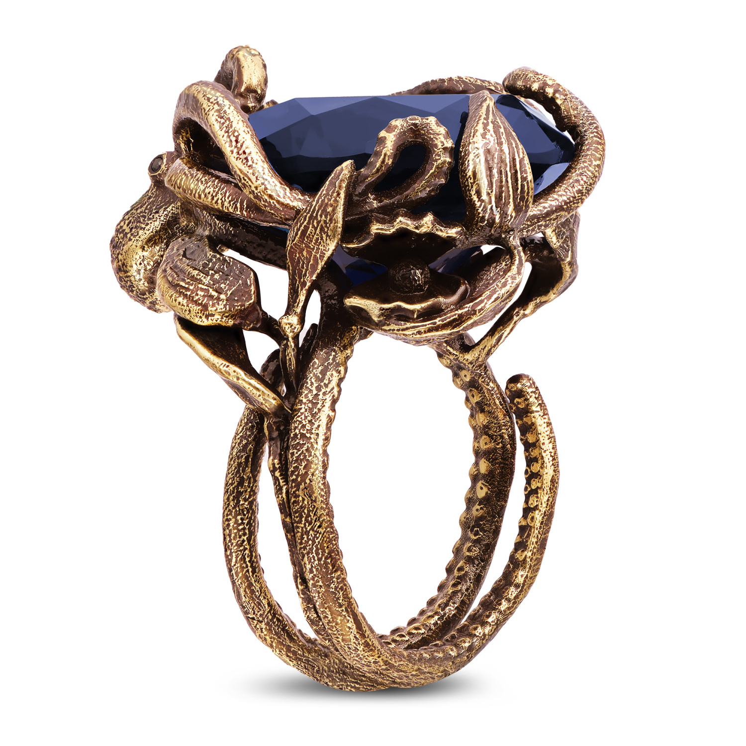 AN2032 BLU Ring SIGNORE DEI MARI Fiore di Firenze