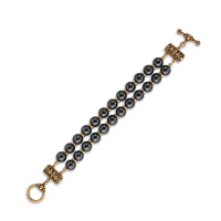 BR1863 PERLA GRAFITE Bracelet EREDITA DEI MONARCHI Fiore di Firenze