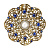 SP1850 TANZANITE Broosh/Сотуар ORNATO Fiore di Firenze