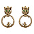 OR3201 Earings GATTO E TOPO Fiore di Firenze