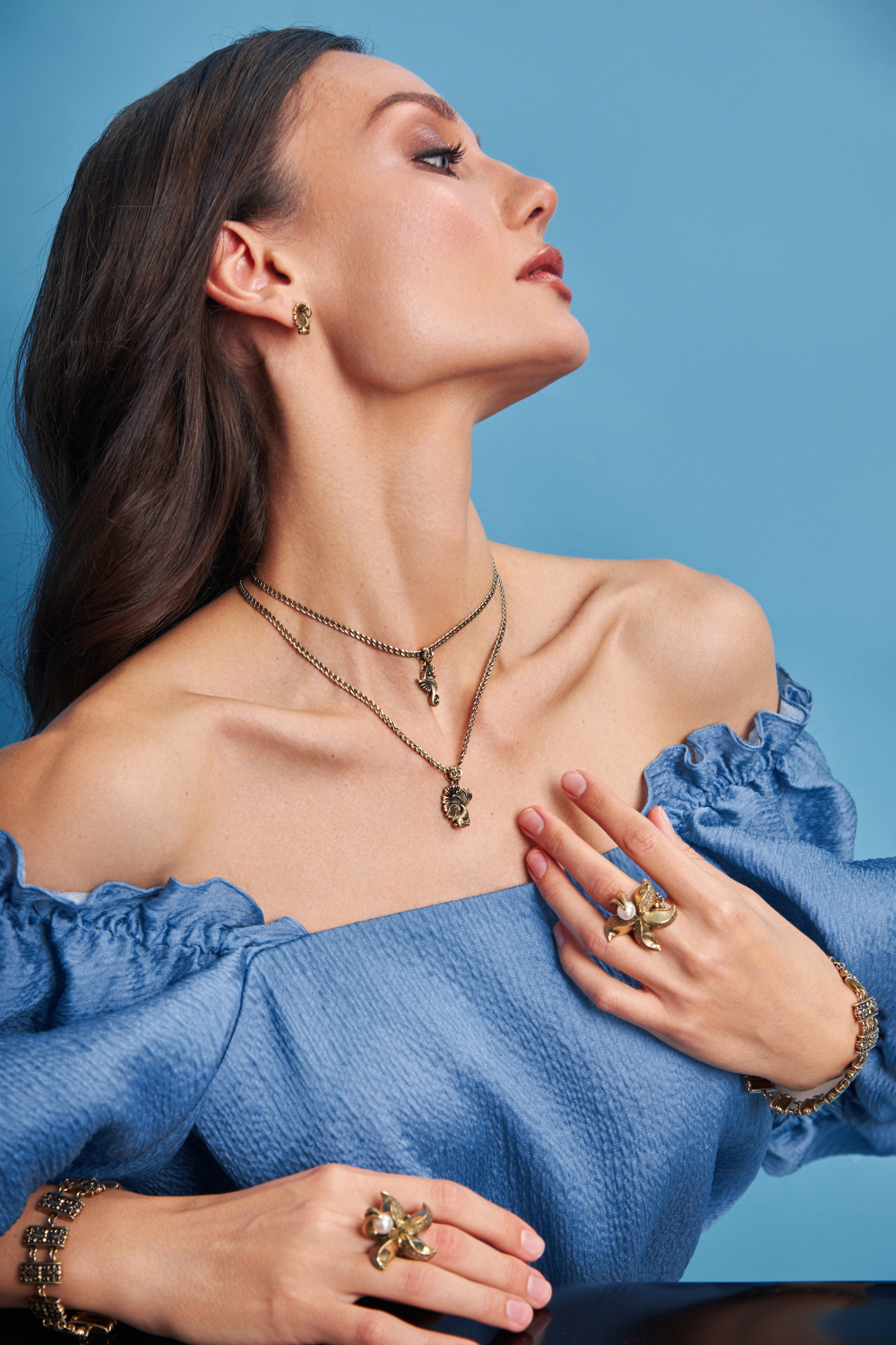 CO9304-1 PESCARE Necklace ACQUA Fiore di Firenze