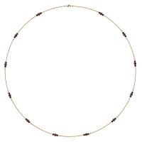 CO1311 GRANATO Necklace TONDO Fiore di Firenze