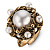 AN1854 PERLA Ring ORDINE FIORENTINO Fiore di Firenze