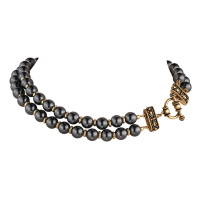 CO1863 PERLA GRAFITE Necklace EREDITA DEI MONARCHI Fiore di Firenze