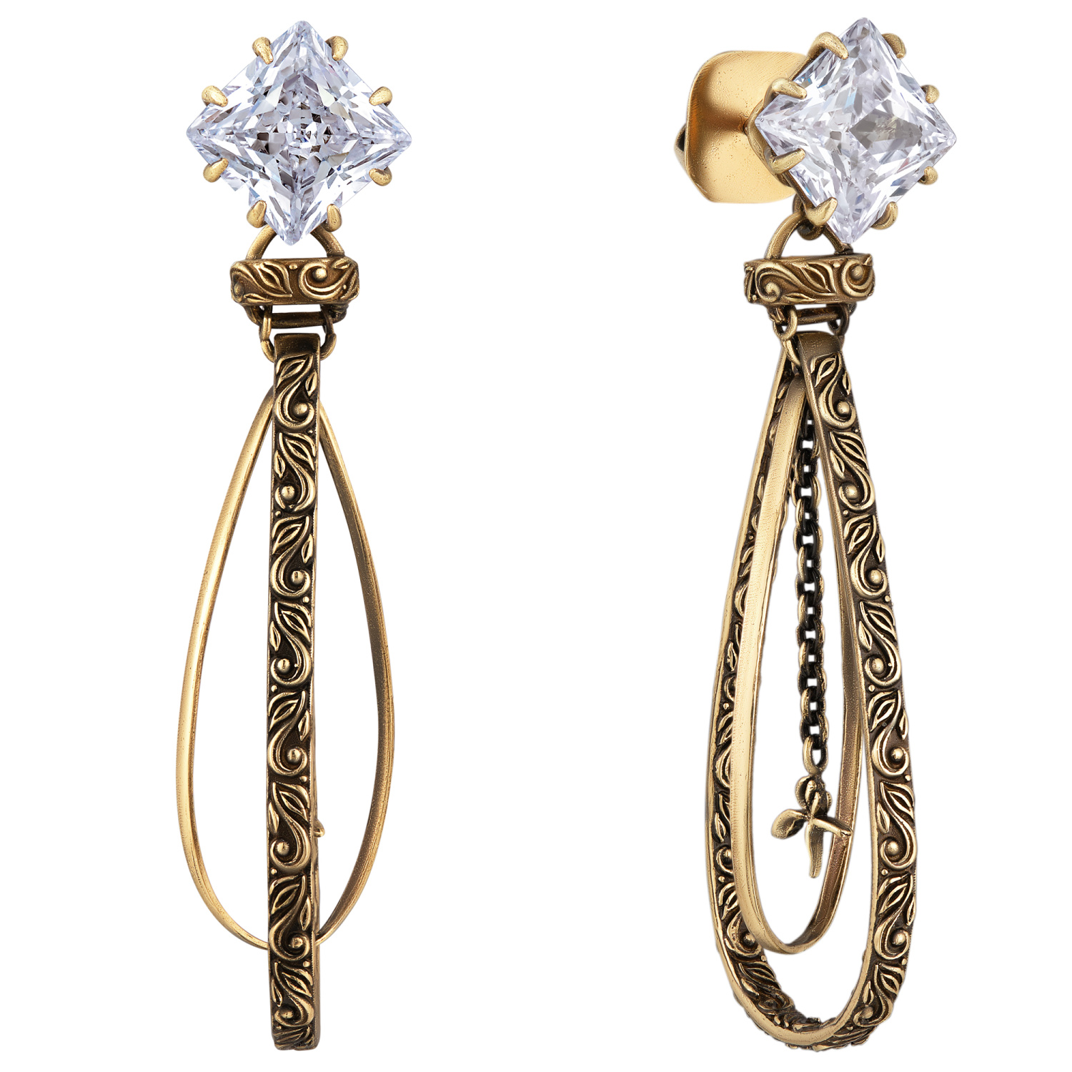 OR1605 CRYSTAL Earings VIVIENNE Fiore di Firenze