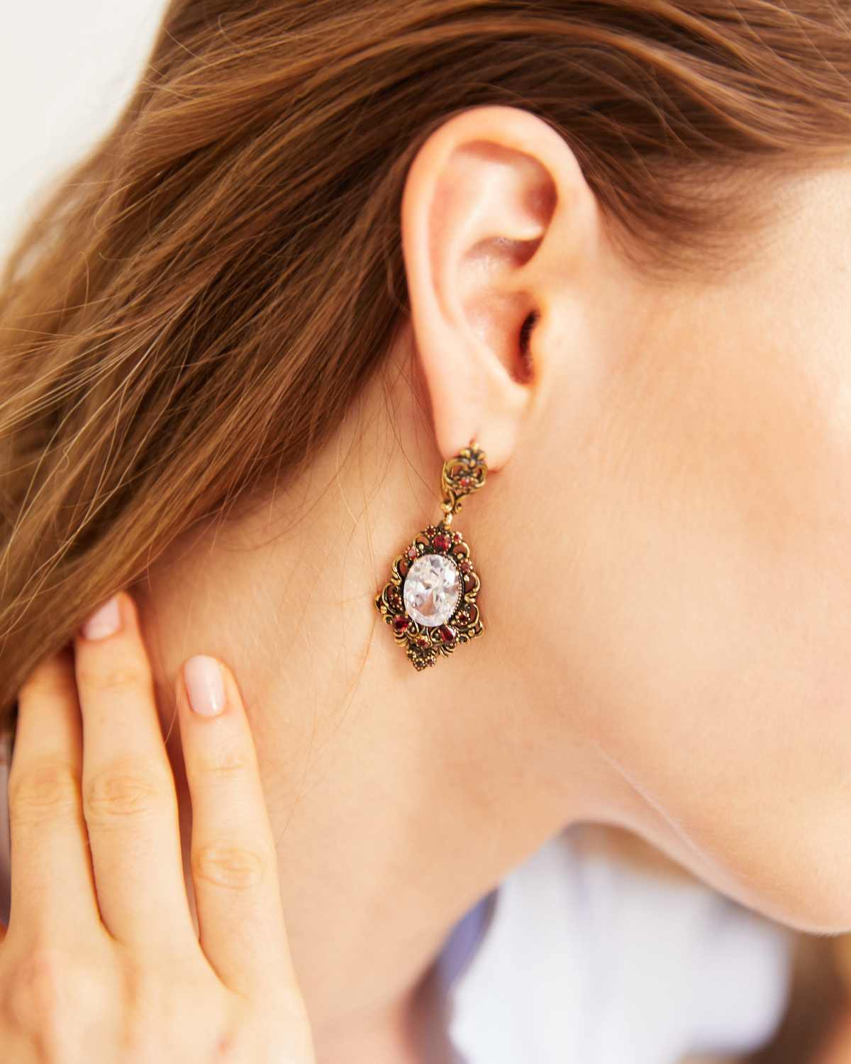 OR5456 CRYSTAL Earings BRILLANTE Fiore di Firenze