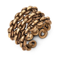 AN2525 Ring CATENE tre strisce Fiore di Firenze
