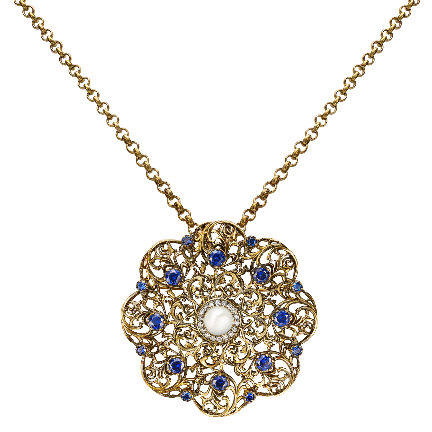 SP1850 TANZANITE Сотуар/Broosh ORNATO Fiore di Firenze