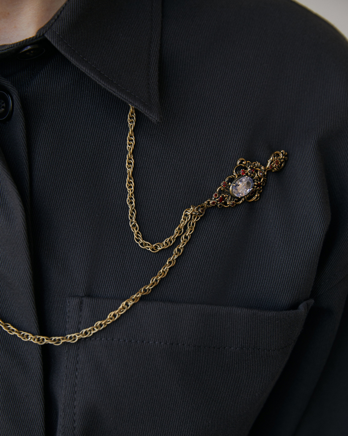 SP5456 CRYSTAL Broosh/Necklace BRILLANTE Fiore di Firenze