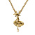CO1702 PEARL Necklace/Broosh Rana di loto Fiore di Firenze