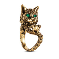 AN3201 Ring GATTO E TOPO Fiore di Firenze