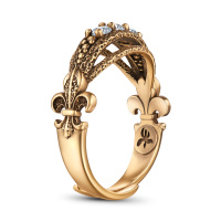 AN6377 CRYSTAL Ring IL SPADA Fiore di Firenze