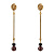 OR1311 GRANATO Earings TONDO Fiore di Firenze