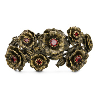 BR171021 GRANATO Bracelet PAPAVERO Fiore di Firenze