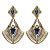 OR310721 TANZANITE Earings RAGNO ART DECO Fiore di Firenze