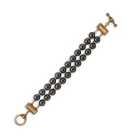 BR1863 PERLA GRAFITE Bracelet EREDITA DEI MONARCHI Fiore di Firenze