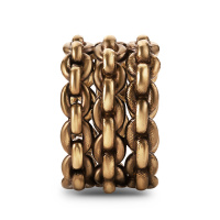 AN2525 Ring CATENE tre strisce Fiore di Firenze