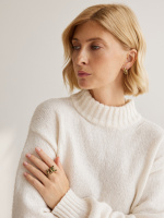 OR3202 Earings пусеты GATTO E TOPO Fiore di Firenze