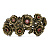 BR171021 GRANATO Bracelet PAPAVERO Fiore di Firenze